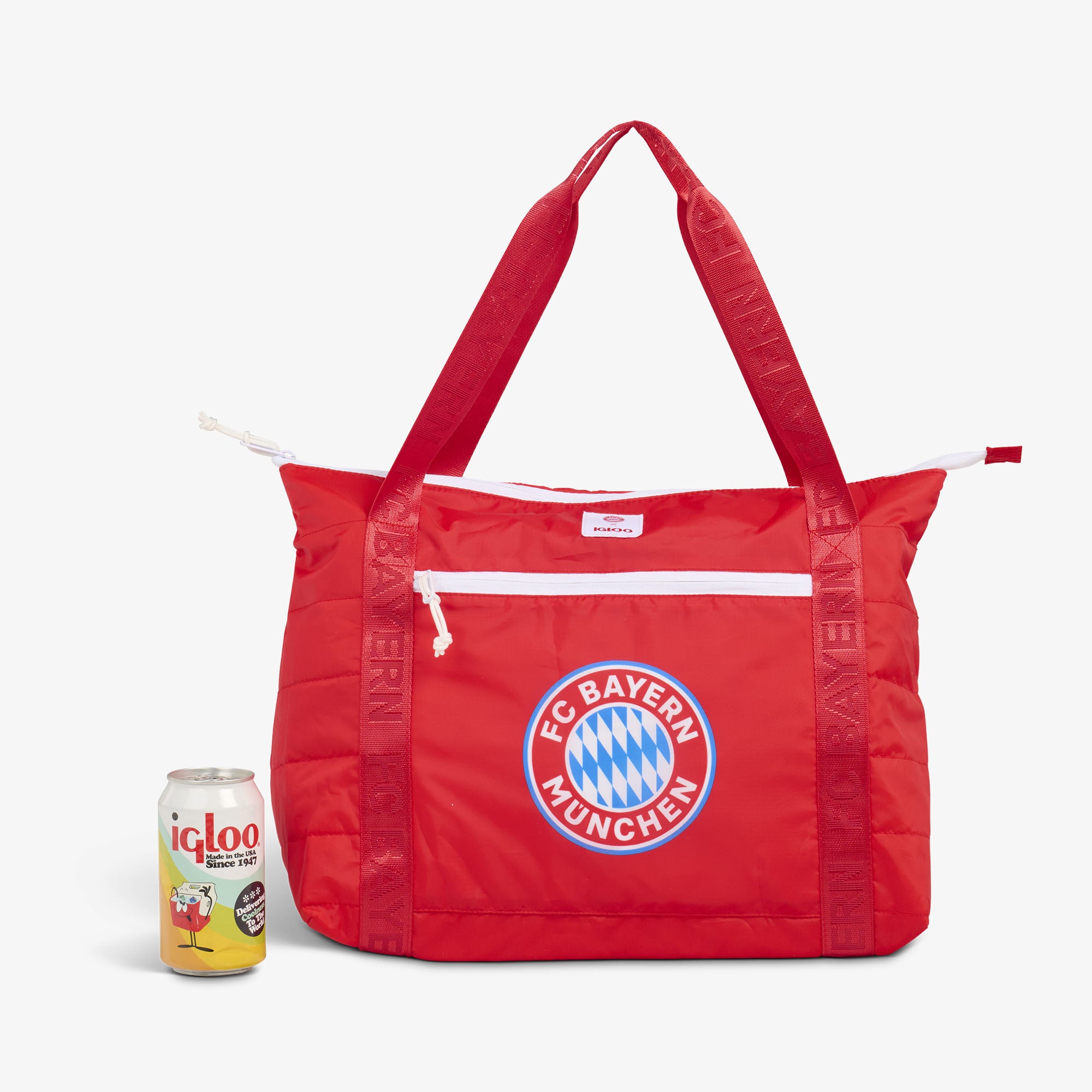 FC Bayern München Packable Puffer 20-Can Cooler Bag - Image 7