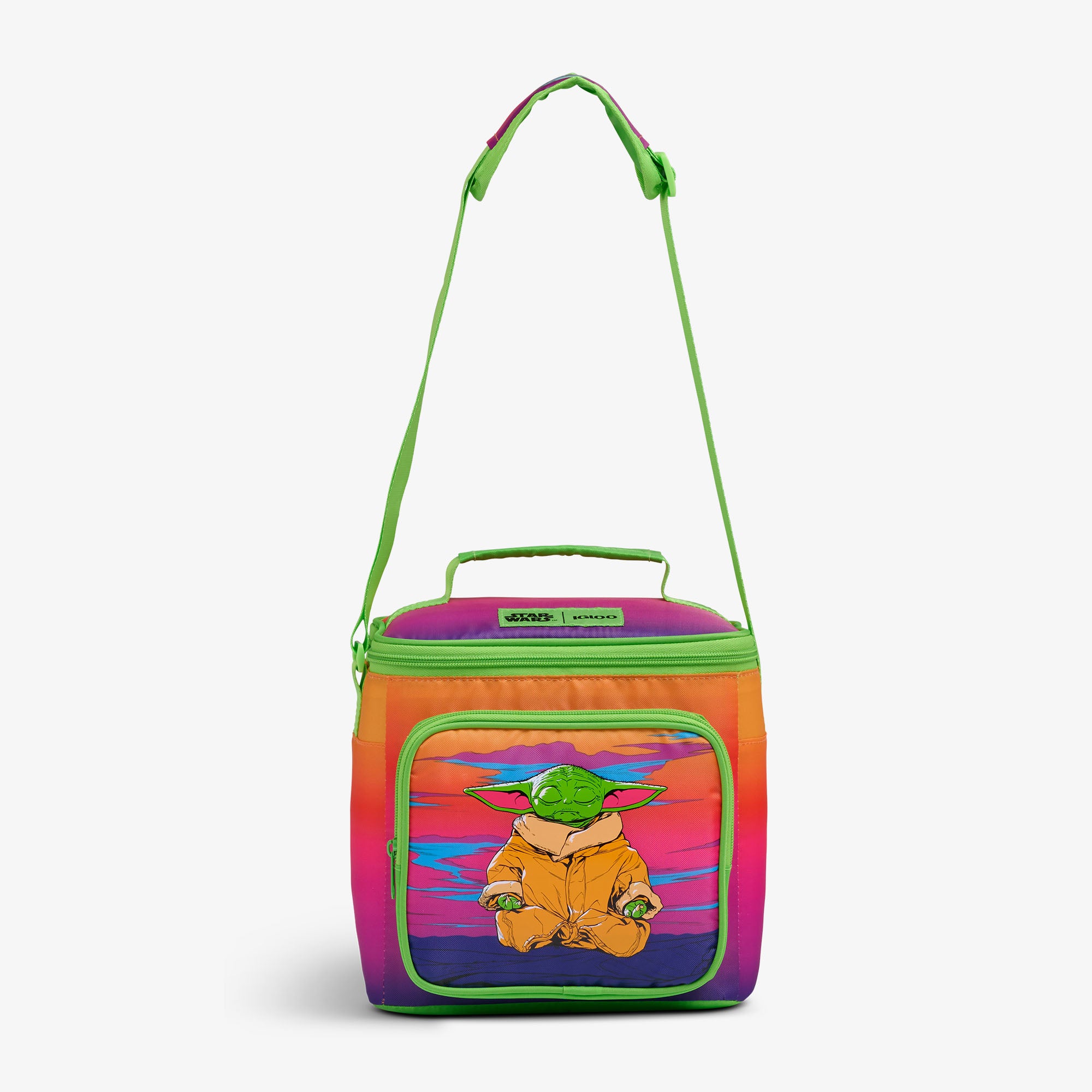 Star Wars™ Grogu Neon Square Lunch Cooler Bag - Image 4