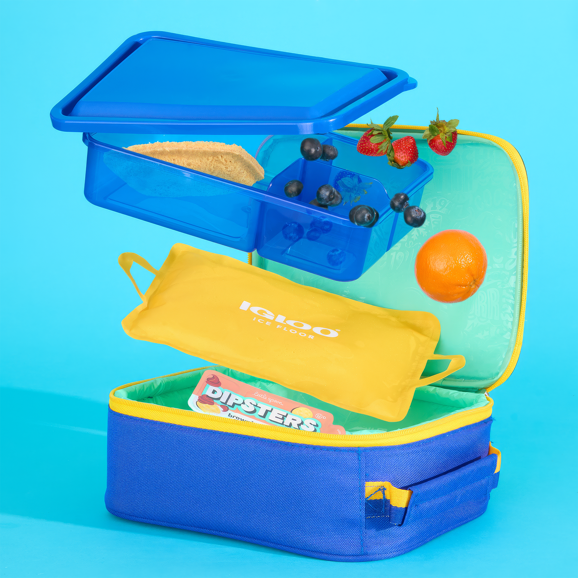 Kids Lunch Slim Cooler Bundle (Bento Box + Ice Floor) - Image 9